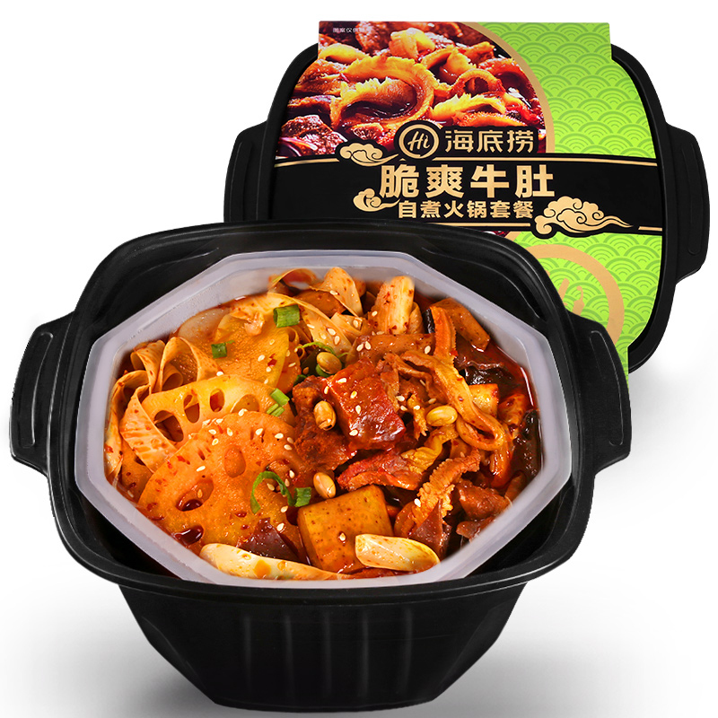 海底捞脆爽牛肚435g+番茄牛腩365g+香辣素食400g
