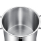 德铂(Debo)布莱特不锈钢304家用电磁炉汤锅复底22cm DEP-517 单个装