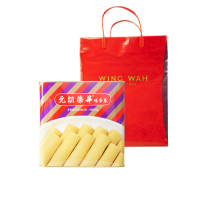 元朗荣华蛋卷 原味鸡蛋卷908g 糕点饼干礼盒 广东特产铁盒罐装休闲零食早餐送礼礼盒