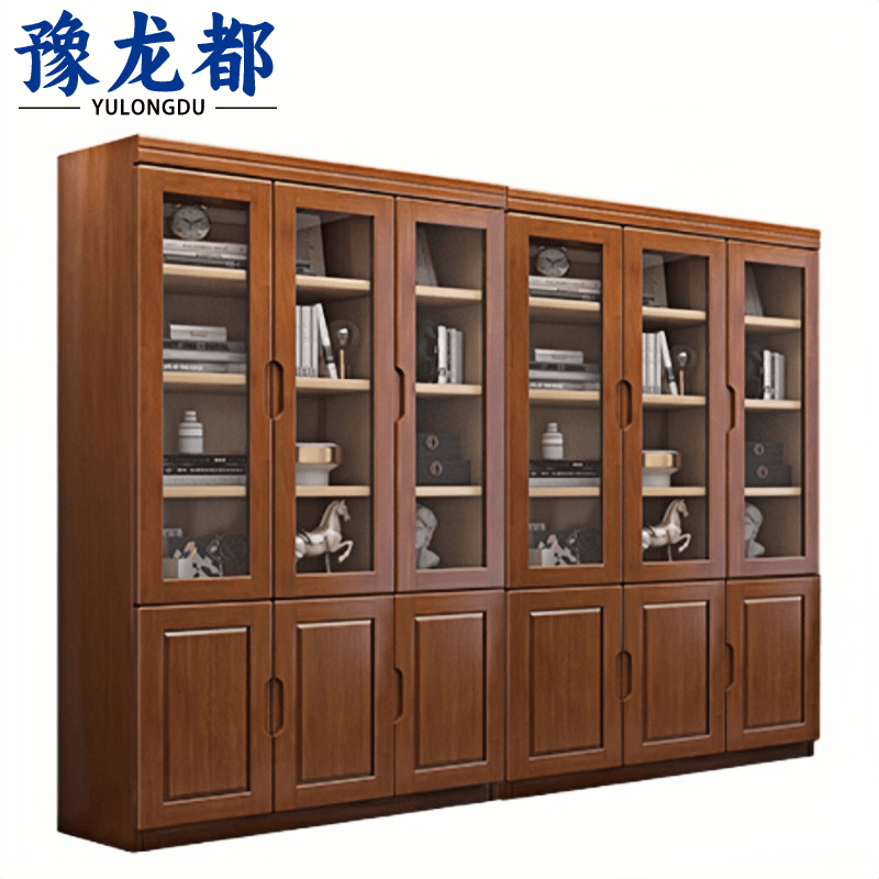 豫龙都书柜办公柜六门个