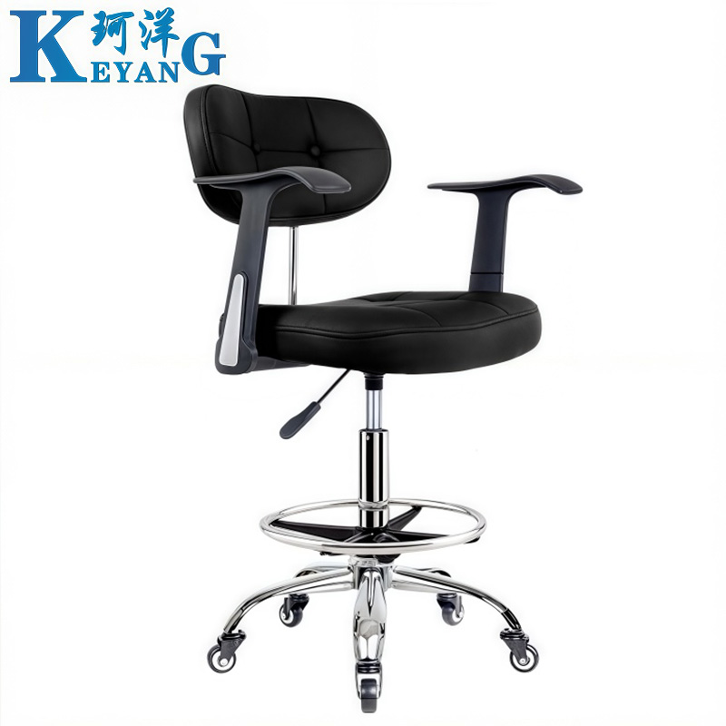 珂洋 吧台椅 滑轮款 把高清大图