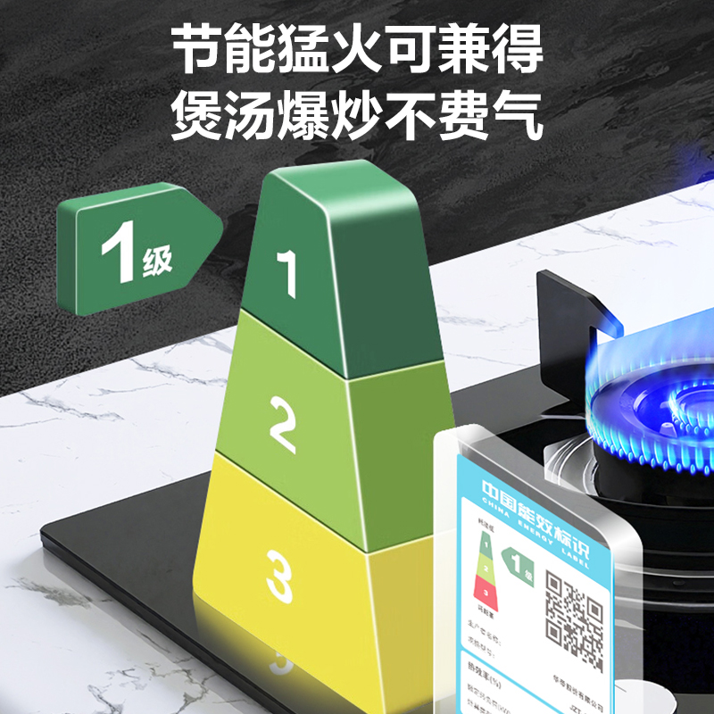 华帝(vatti)JZY-ZS105燃气灶液化气灶4.5kW 63%热效率 一级能效高清大图