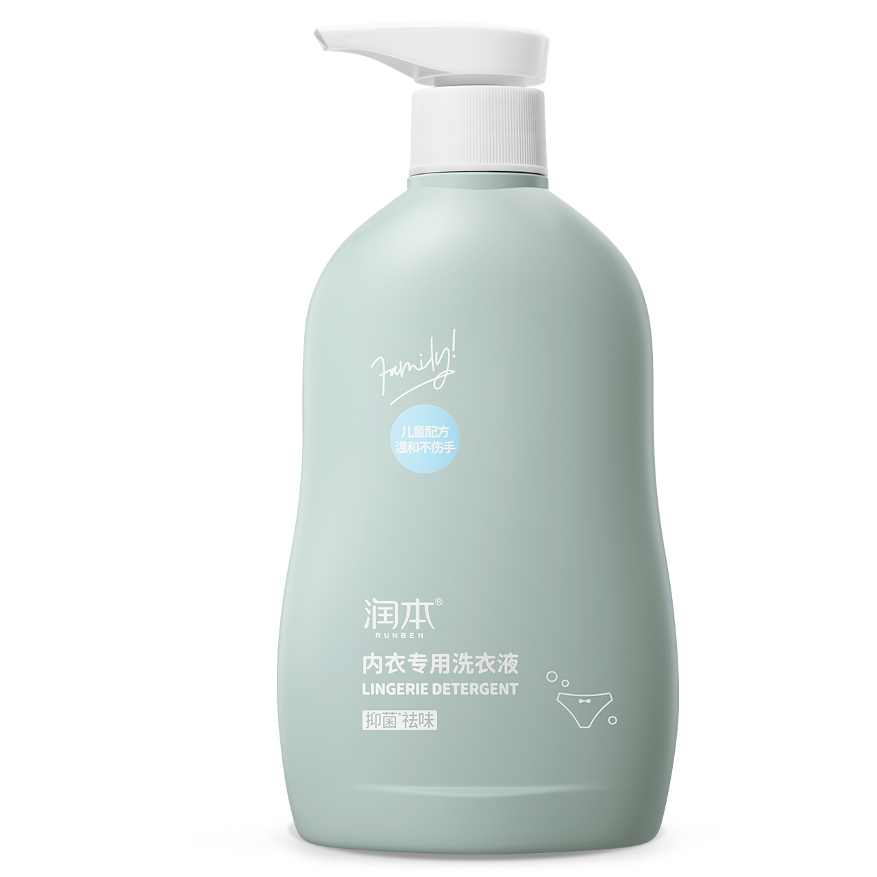 润本(RUNBEN) 内衣专用洗衣液300ml*2瓶高清大图