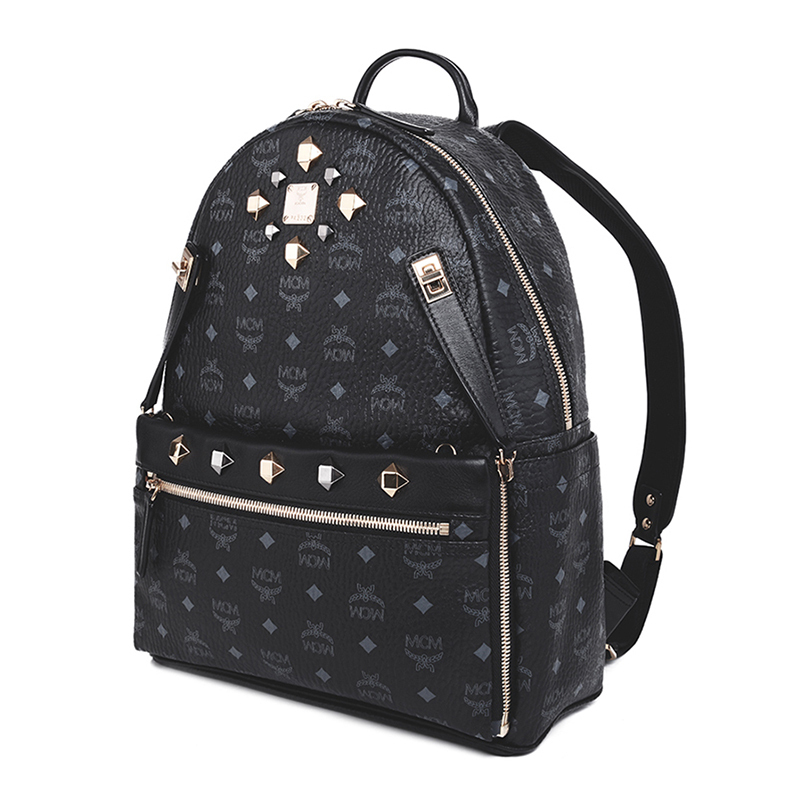 [直营]MCM 中号双肩背包 欧美时尚 涂层帆布 通用 双肩背式双肩包 MMK6SVE79