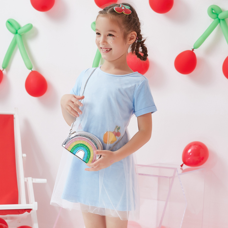 [2件2折价:36]Moomoo女童网纱连衣裙高清大图