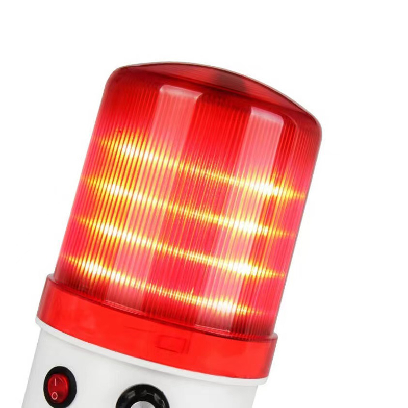 东之胜(DONGZHISHENG声光报警灯警示器可调音量带开关红色带磁款AC220V 1只装