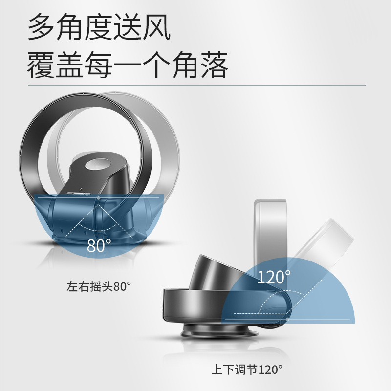 Hittery 电梯专用无叶风扇 305WD钛灰色(电梯款自动开机)(单位:台)高清大图