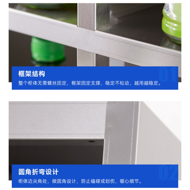 赛颐盛不锈钢水杯柜25格1800*900*250mm(201)台高清大图