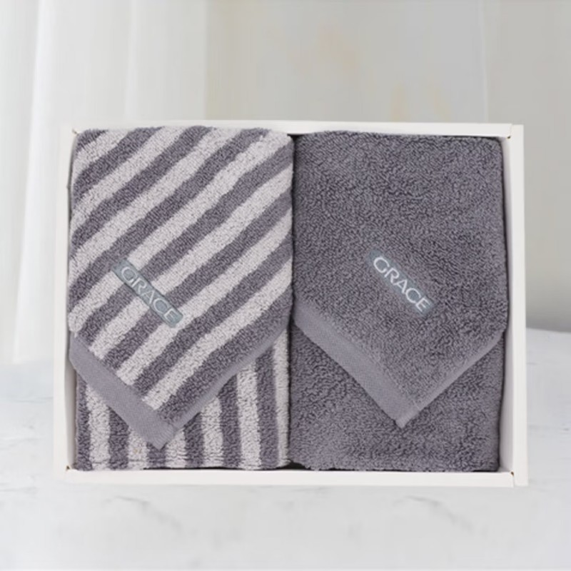 苏宁 上企优品 洁丽雅毛巾 单位120g/条 灰色系列 74*34cm 起订量2条 偏远地区不发货高清大图