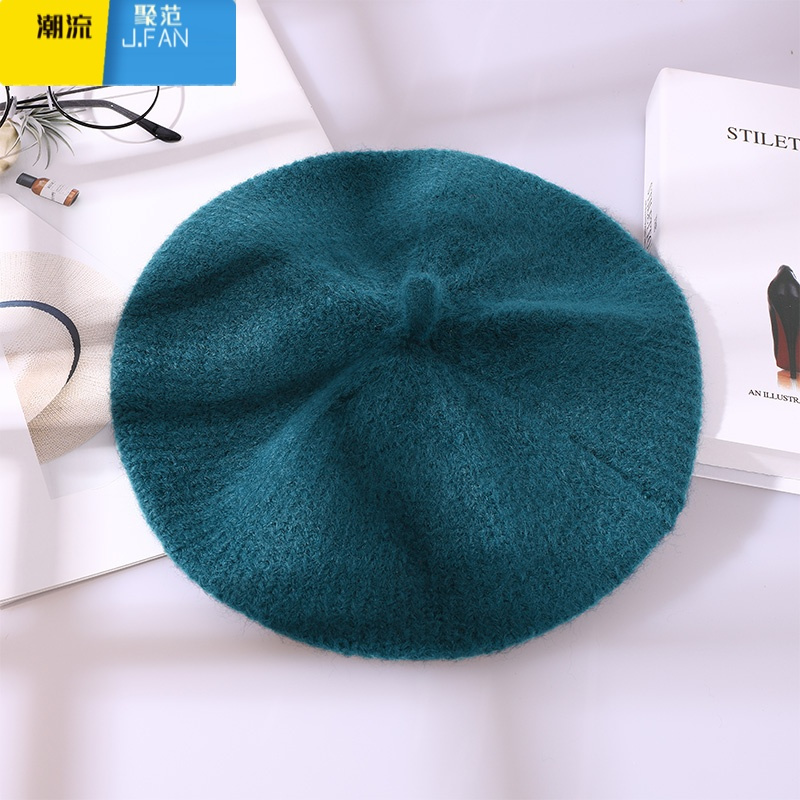 00元实名有礼实名认证领苏宁支付券聚范八角贝雷帽女韩版日系ins针织