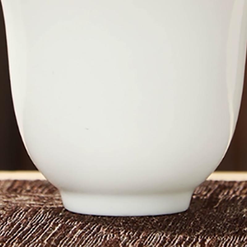 高白瓷茶杯聚香杯 长5*高4.5cm 容量50ml(10个装)高清大图