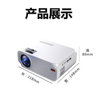 品质家用投影仪 家用4K高清1080p无线WIFI智能3D投影机 支持侧投缩放 送幕布