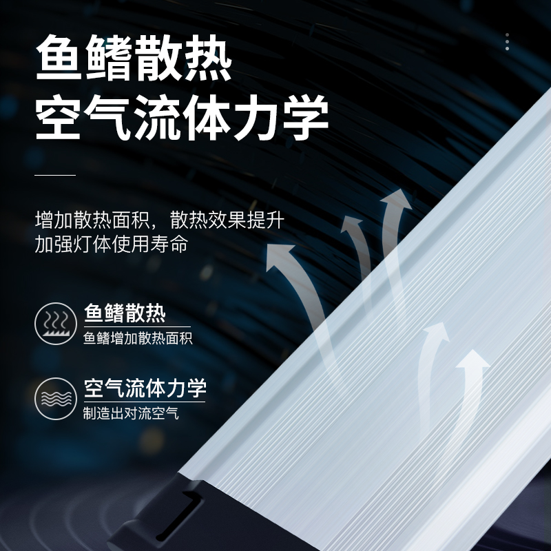 鱼缸灯超亮鱼灯支架水族箱缸卡扣固定防水照明灯增艳led灯白色高清大图