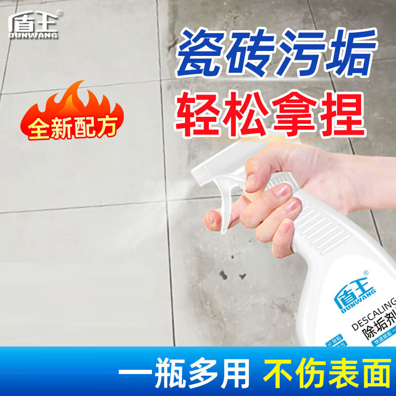 盾王瓷砖清洁剂 浴室卫生间地砖水垢清洗地板去污厕所强力除垢