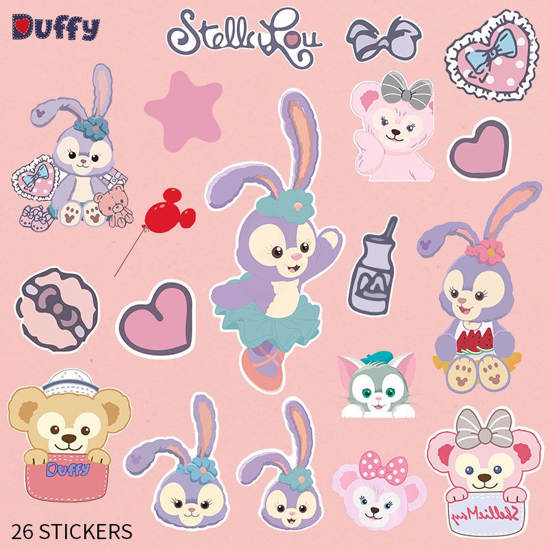 星黛露保温杯贴纸防水可爱水杯笔记本电脑ipad手机装饰diy贴画星戴璐