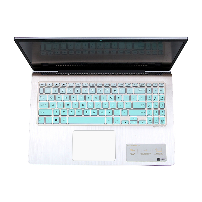 键盘保护膜适用于15.6寸华硕vivobook15s笔记本顽石六代fl8700f|半透白色【买1送1】