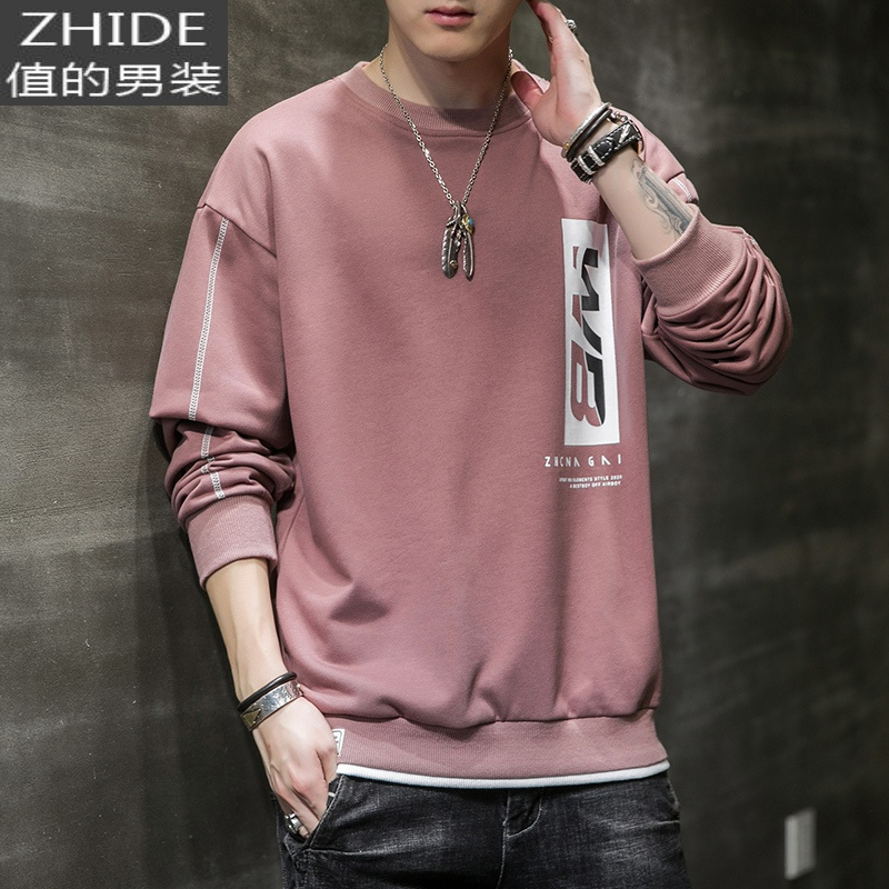 suntek圆领卫衣男士套装搭配帅气春秋装长袖2020新款休闲衣服男潮流