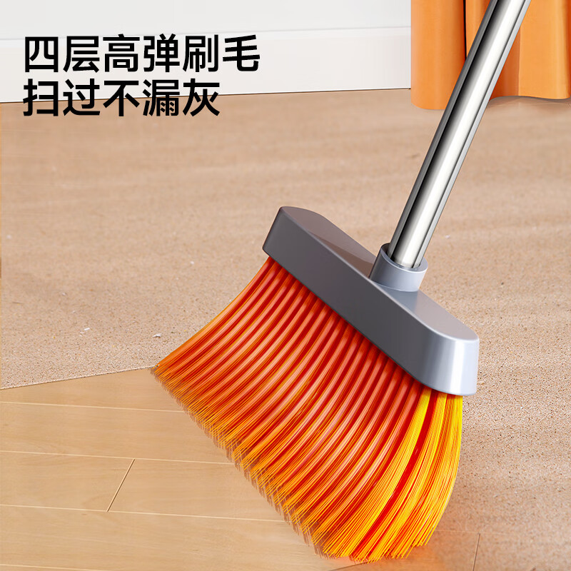 五月花扫把簸箕两件套时尚防风带梳齿型家用扫帚两件套家用扫地高清大图