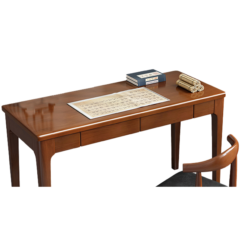 铭羽洋木质书桌120*55*75cm+1椅子套高清大图