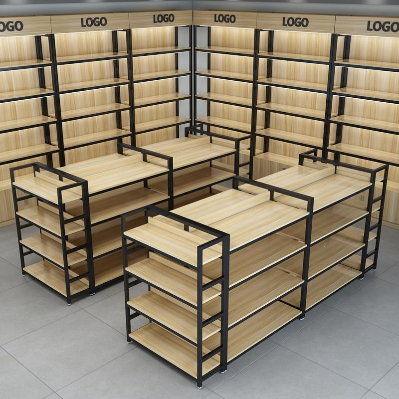 中岛柜展示台化妆品展示柜古达超市摆货架产品母婴店货柜展示架置物架