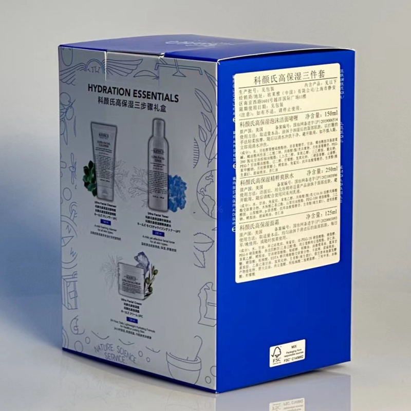 科颜氏(Kiehl’s)高保湿三件套(高保湿水250ml 洁面啫喱150ml 高保湿面霜125ml)