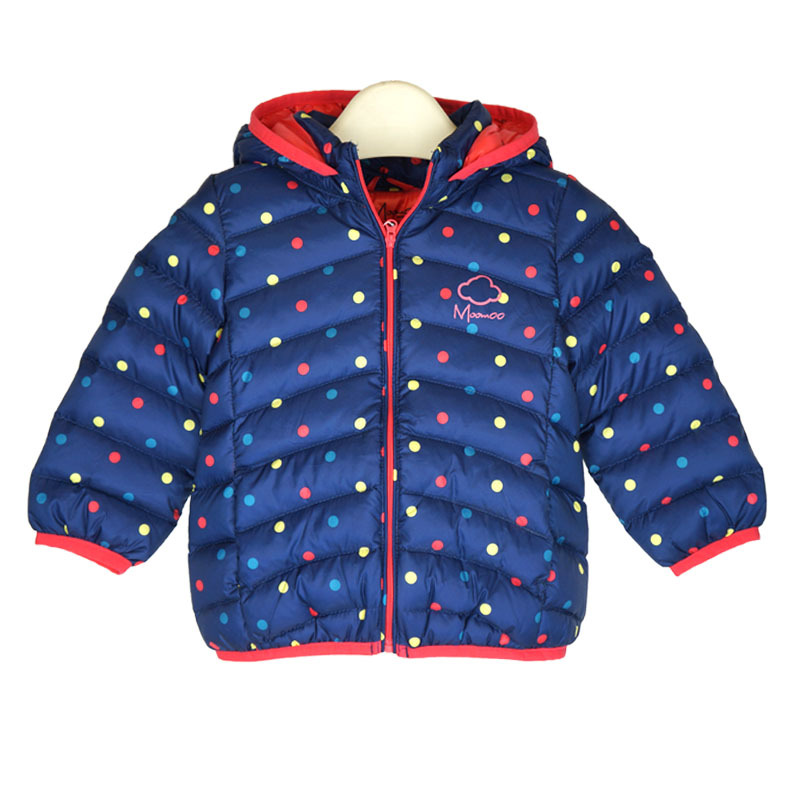 美特斯邦威moomoo莫莫童装295713女童冬装连帽时尚多方案超轻羽绒服
