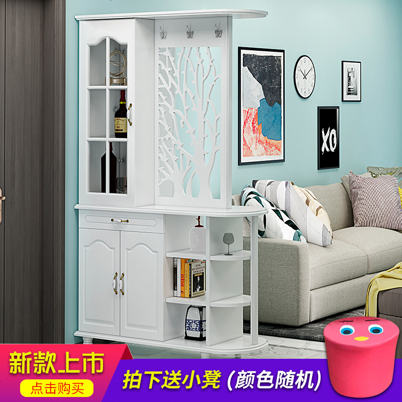 进镂空玄关柜现代双面隔断酒柜客厅衣帽柜入户鞋柜厅柜间厅柜