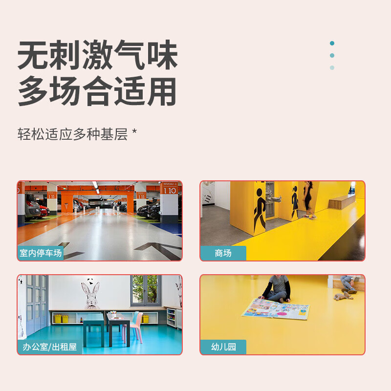 千居美 水性环氧地坪漆(双组份) 水泥地面漆工程耐磨厂房车间室内外耐候地坪油漆涂料面漆 中间漆 3KG高清大图