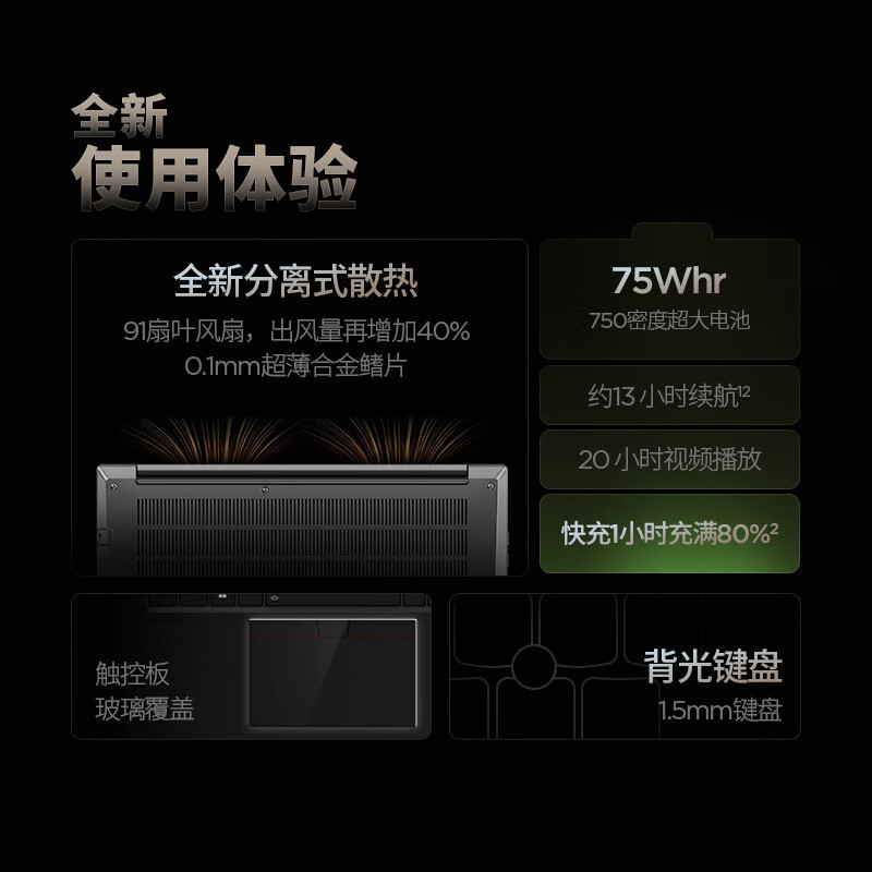 ThinkPad T14p AI PC 酷睿Ultra7 155H 14.5英寸高性能工程师本笔记本电脑 32G 1TB 3K RTX4050 商务办公本