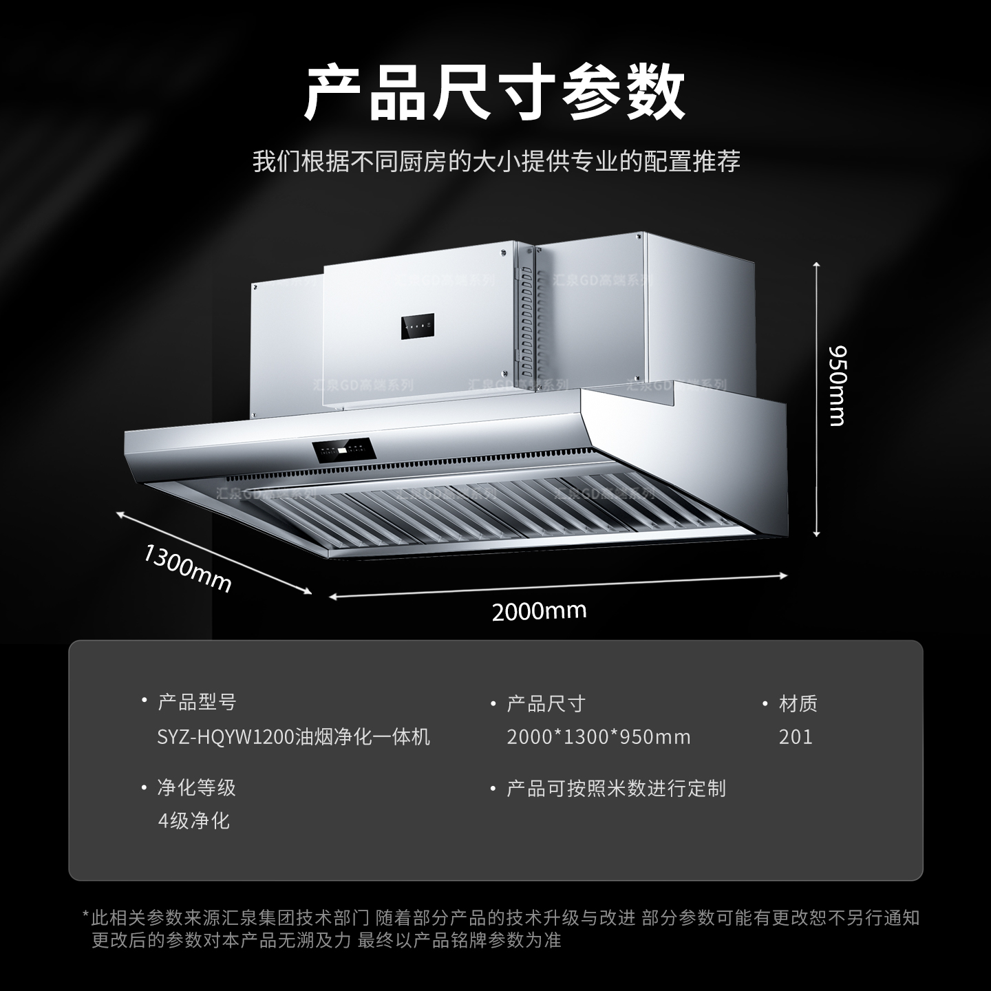 汇泉油烟净化一体机SYZ-HQYW1200高效节能设计可定制高清大图