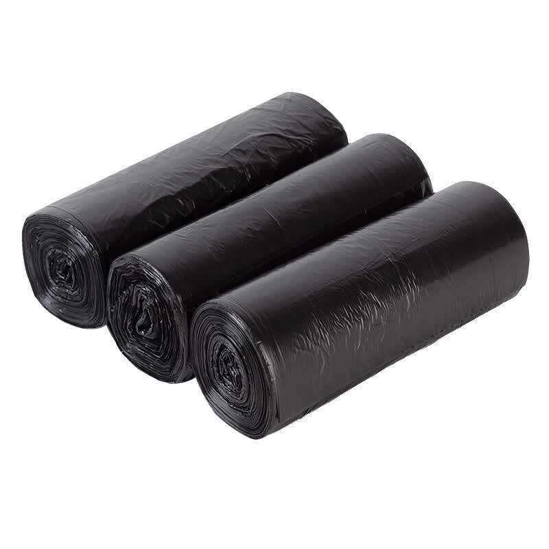 科力邦(Kelibang)KB1002-J2 垃圾袋 一次性90只装 45*50cm/3卷双面1.5丝 商用平口黑色高清大图