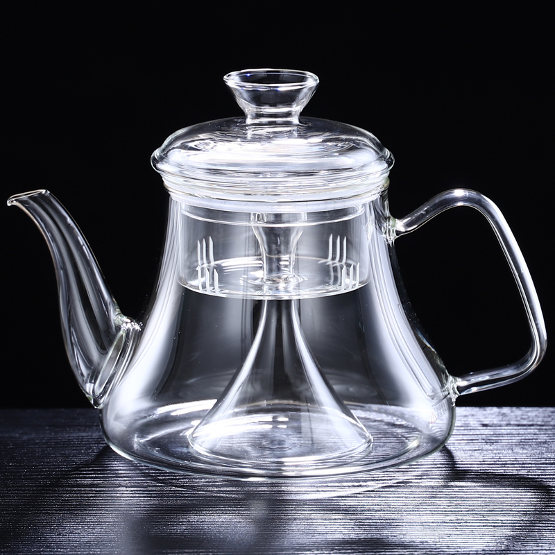 a款蒸茶壶1100毫升耐高温玻璃蒸茶器煮茶壶蒸茶壶煮茶器电加热电陶炉