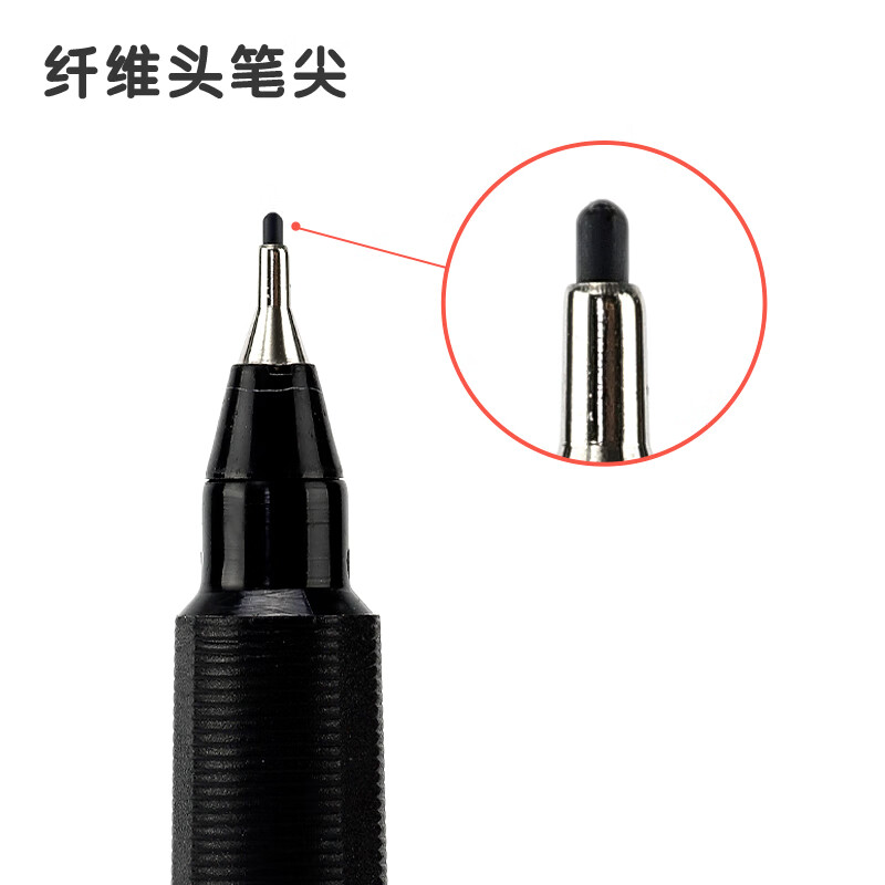 晨光(M&G)拔盖中性笔办公会议MG2180黑高清大图