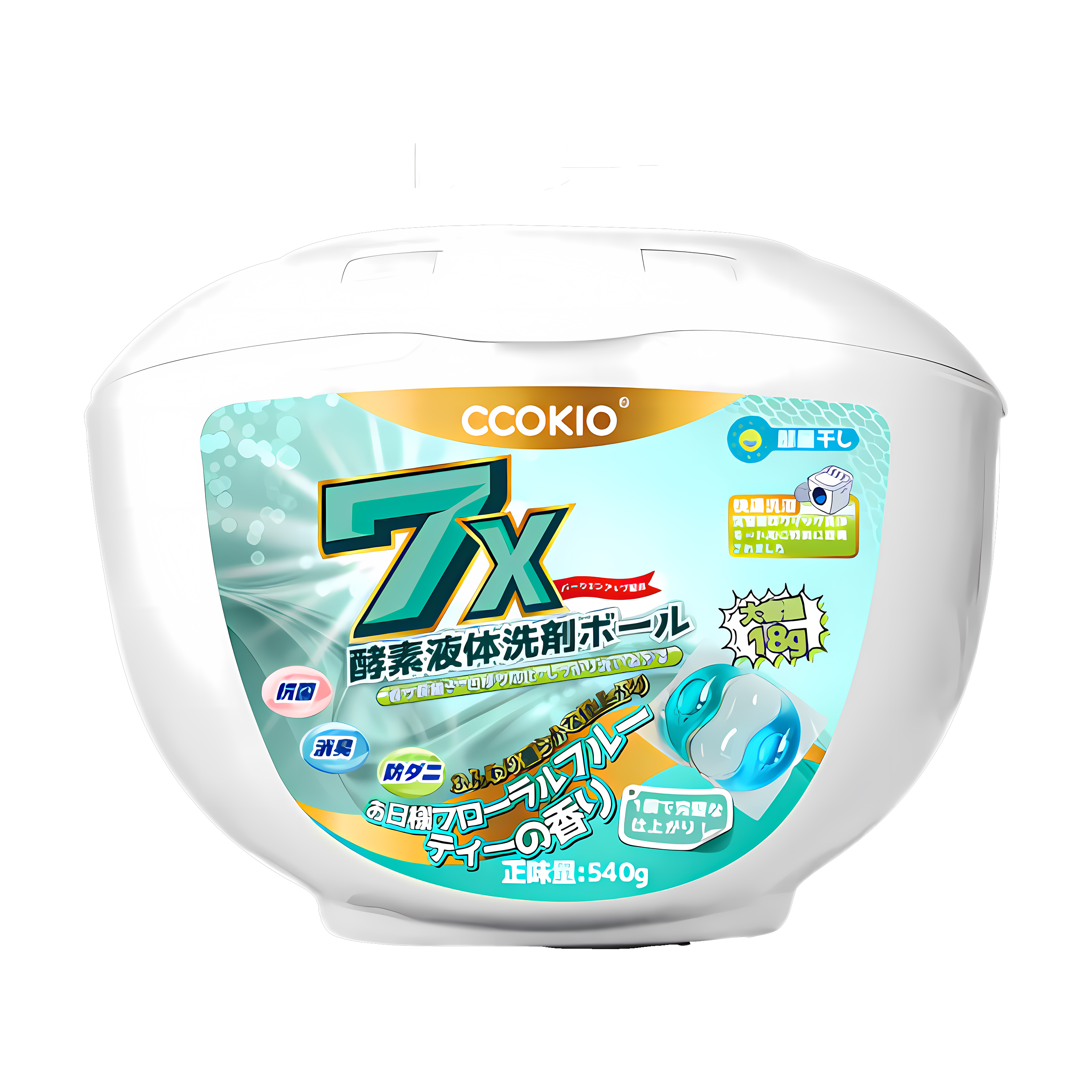 CCOKIO(酷优客) 7X酵素洗衣凝珠30颗*1盒 阳光花果香