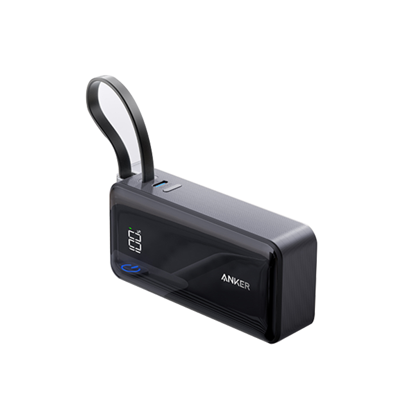 [新国标3C认证]Anker安克三合一充电宝器10000毫安带插头自带线移动电源快充可上飞机携带标识适用高清大图