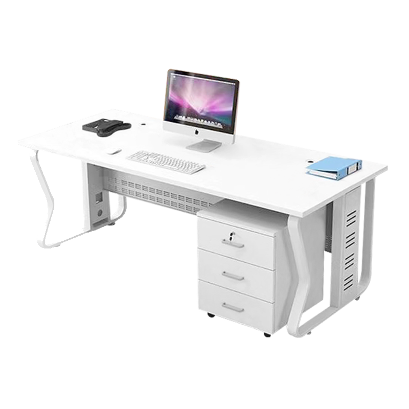 奇桄烁办公桌含活动柜1.4m/组高清大图