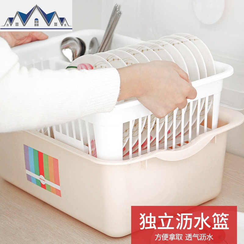 碗柜塑料带盖箱餐具沥水架厨房置物架碗筷收纳盒放碗架碗碟架盘子 三维工匠高清大图