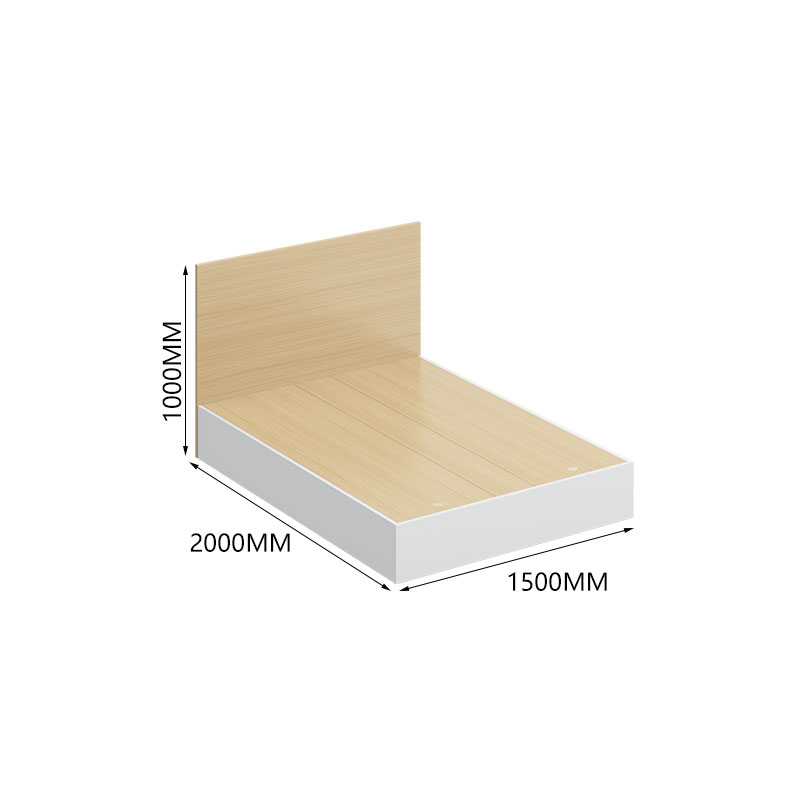 臻远ZY-GYJJ28 公寓套房家具 公寓床宿舍床1.5米单人床高清大图