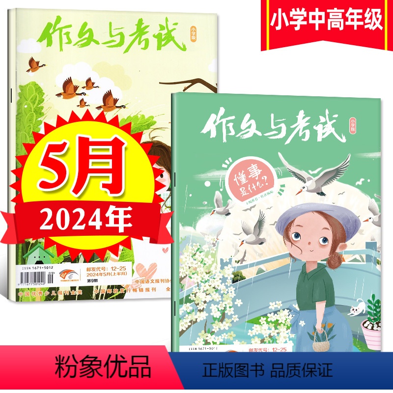 【正版】作文与考试小学中高年级版 2024年5月刊(包含9期和10期)考点精华版杂志语文作文素材小学生3-4-5-6年