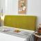 萬能全包床头套罩软包简约现代北欧防尘1.5米1.8m床靠背保 翠绿黄[加厚针织] 1.5米[适合1.5m-1.7m床头]