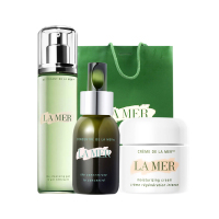 海蓝之谜(LA MER)精华浓缩修护面部护肤套装礼盒 3件(洁面+精华露+面霜)