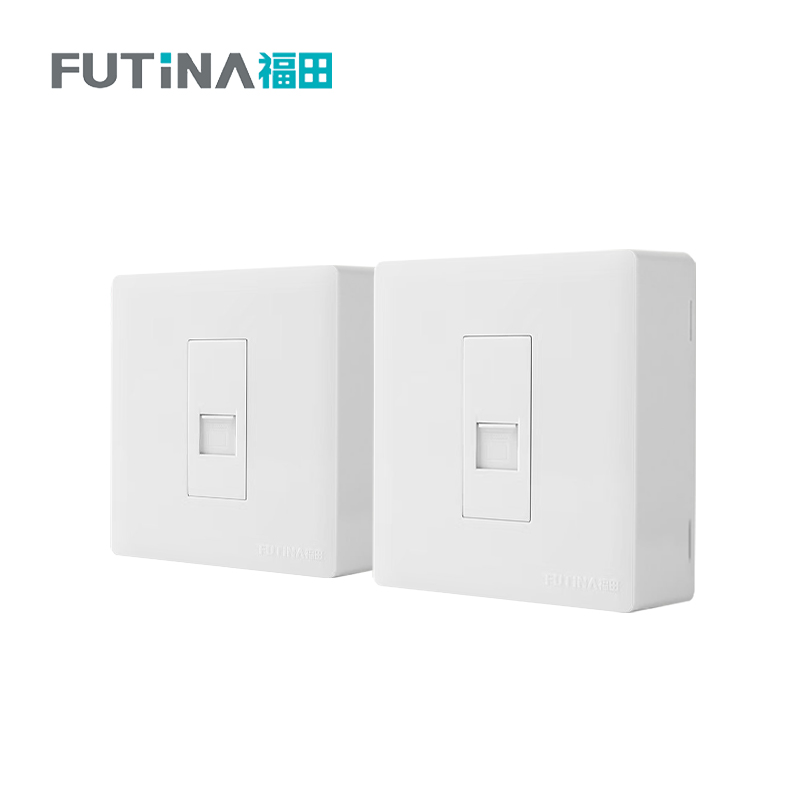 福田 插座 明装开关插座面板明线家用墙壁 明装一位电脑 单位:个高清大图