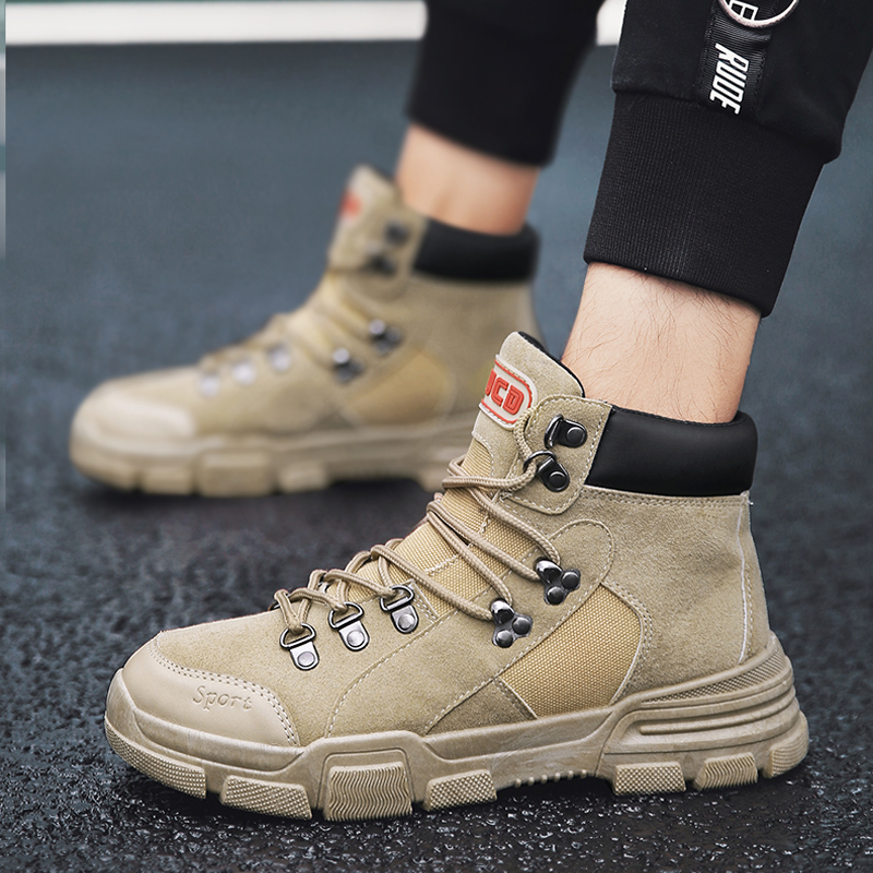 赏爵sanjoe明星潮流战狼马丁靴厚