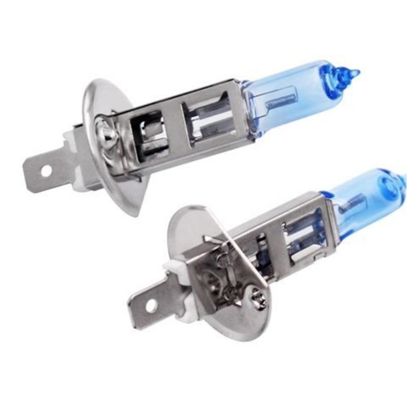 h4高亮led汽车大灯远近光一体80W透镜聚光芯片12V24V通用 H1玻璃灯泡12V白光一对 单支装