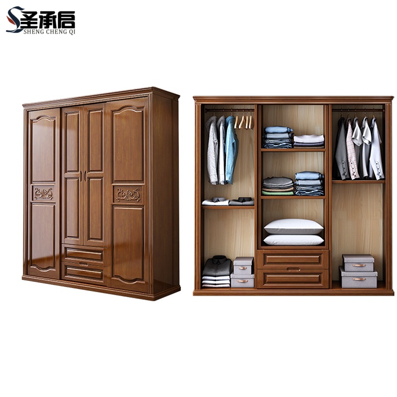 圣承启衣帽柜四门台高清大图