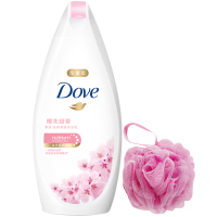 Dove/多芬樱花甜香滋养美肤沐浴乳400g+浴球 滋养美肤