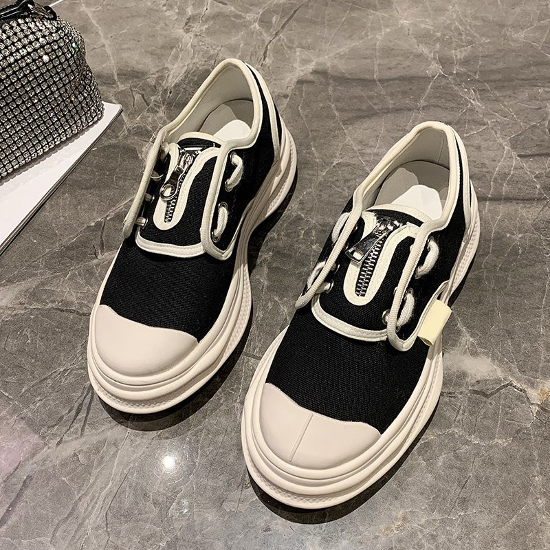 林先森小白鞋2021新款女鞋春季韩版百搭休闲街拍潮鞋帆布鞋子ins潮