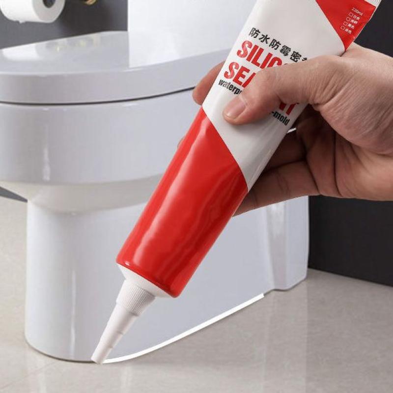 家用玻璃胶密封胶防水防霉白色透明厨房水槽卫生间马桶门窗封边胶-密封胶;【8支】高清大图