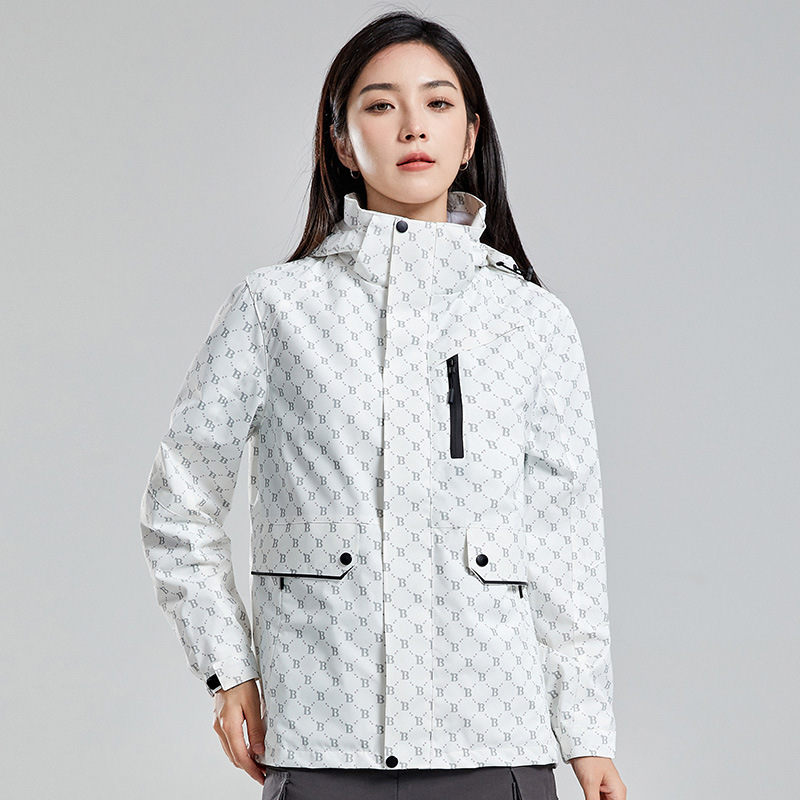 健卡侬 冲锋衣 J147 女款B白色 4XL