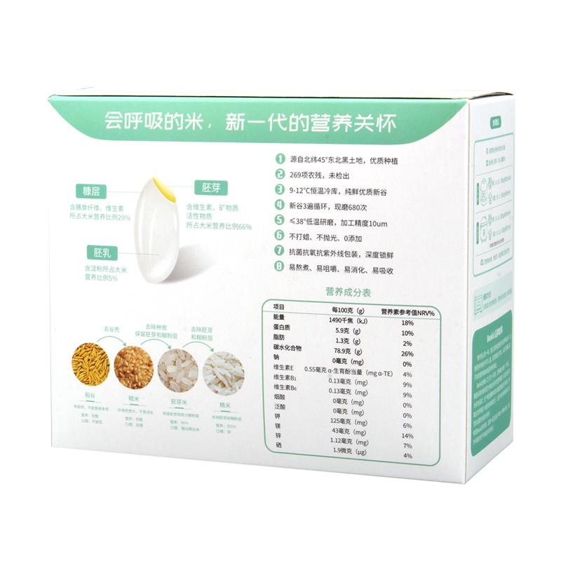 beakid海绵宝宝胚芽粥米